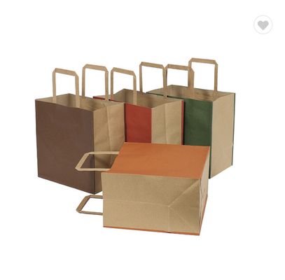 Un buon prezzo. CMYK Sacchetti regalo in carta kraft a colori solidi di 190 grammi in linea