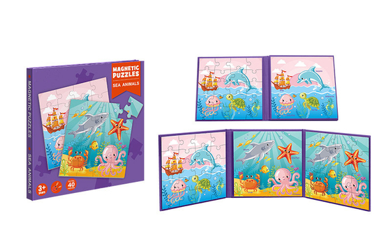 Un buon prezzo. Giocattoli Magnetici Prescolastici Educativi Animali Marini Puzzle Per 3 Anni + in linea