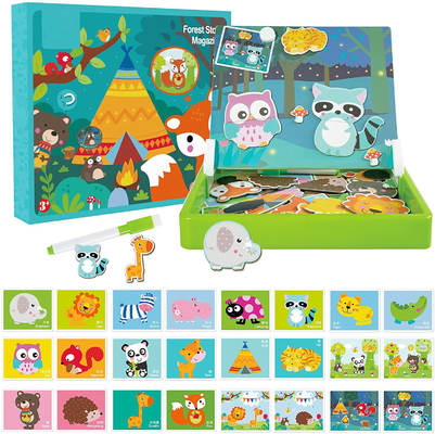 Un buon prezzo. Animali della foresta Puzzle Puzzle magnetici per bambini di età prescolare Per bambini di età compresa tra 4-8 60pcs in linea