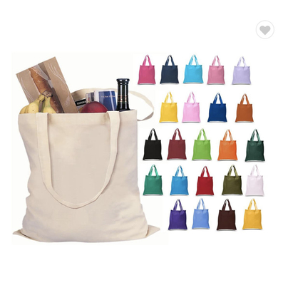 Un buon prezzo. Eco-Friendly Canvas Cotton Fabric Bag Gusset Tote Bag 570gm Per lo shopping in linea