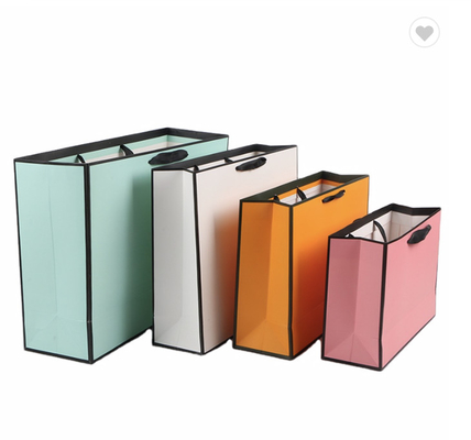 Un buon prezzo. 2022 Grande Shopping Sacchetti di carta a gomma larga Sacchetti di carta a colori Pantone Sacchetti regalo in linea
