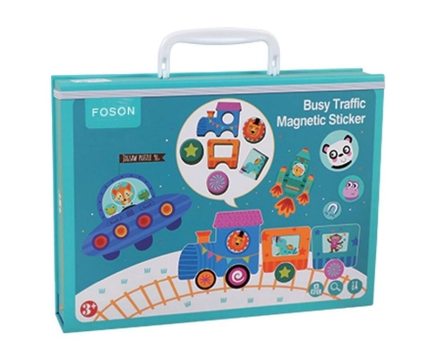 Un buon prezzo. Traffic Busy Magnetic Educational Jigsaw Puzzle Sticker per bambini in linea
