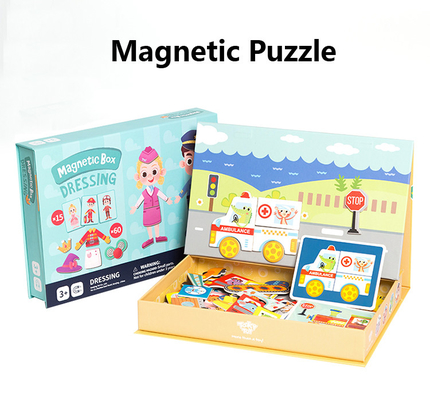 Un buon prezzo. Pre-scuola Magnetico didattico Puzzle Jigsaw Tabella Abito di traffico Per bambini in linea
