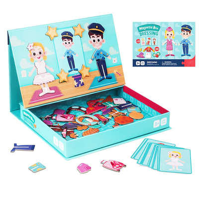 Un buon prezzo. Stampa CMYK didattica Magnetico Giochi di puzzle Giocattoli di vestiti Riconoscimento per bambini in linea