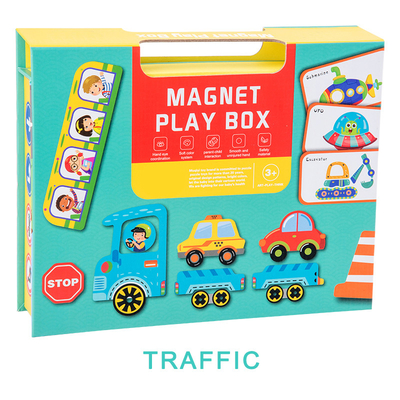 Un buon prezzo. OEM Educational Magnetic Puzzle Box Traffic Theme per bambini di 2 anni in linea